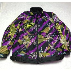 Castle X Racewear Switch Special Edition Jacket Youth XL Purple Yellow Black